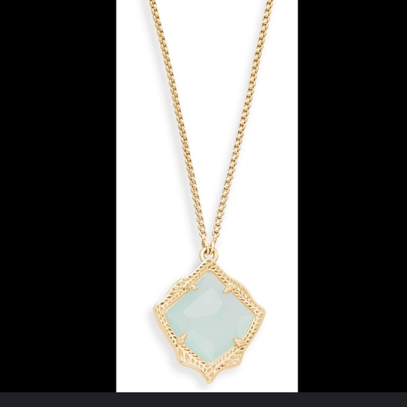 Kendra Scott Jewelry - Kendra Scott Kacey Blue Gold Adjustable Necklace